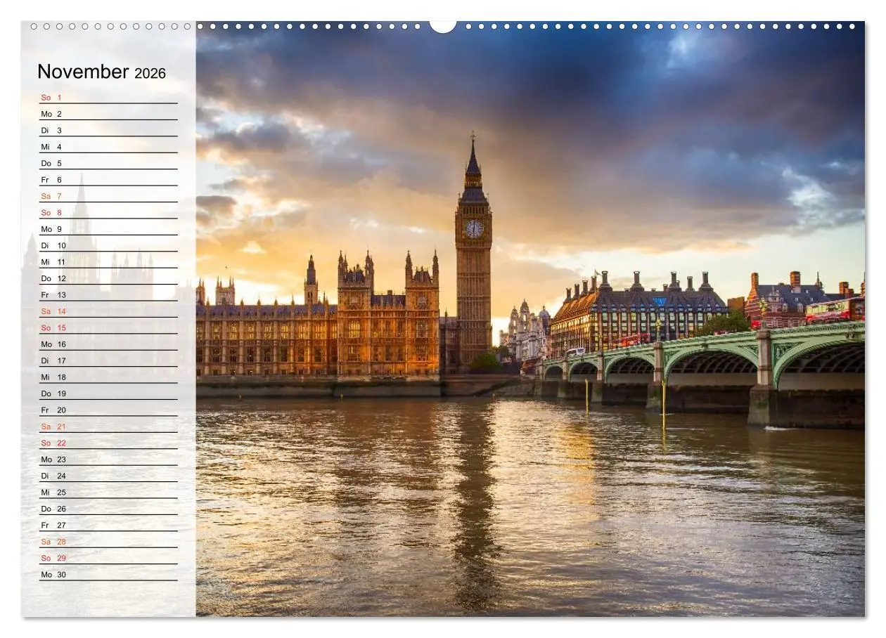 Bild: 9783457998694 | Wundervolles London (hochwertiger Premium Wandkalender 2026 DIN A2...