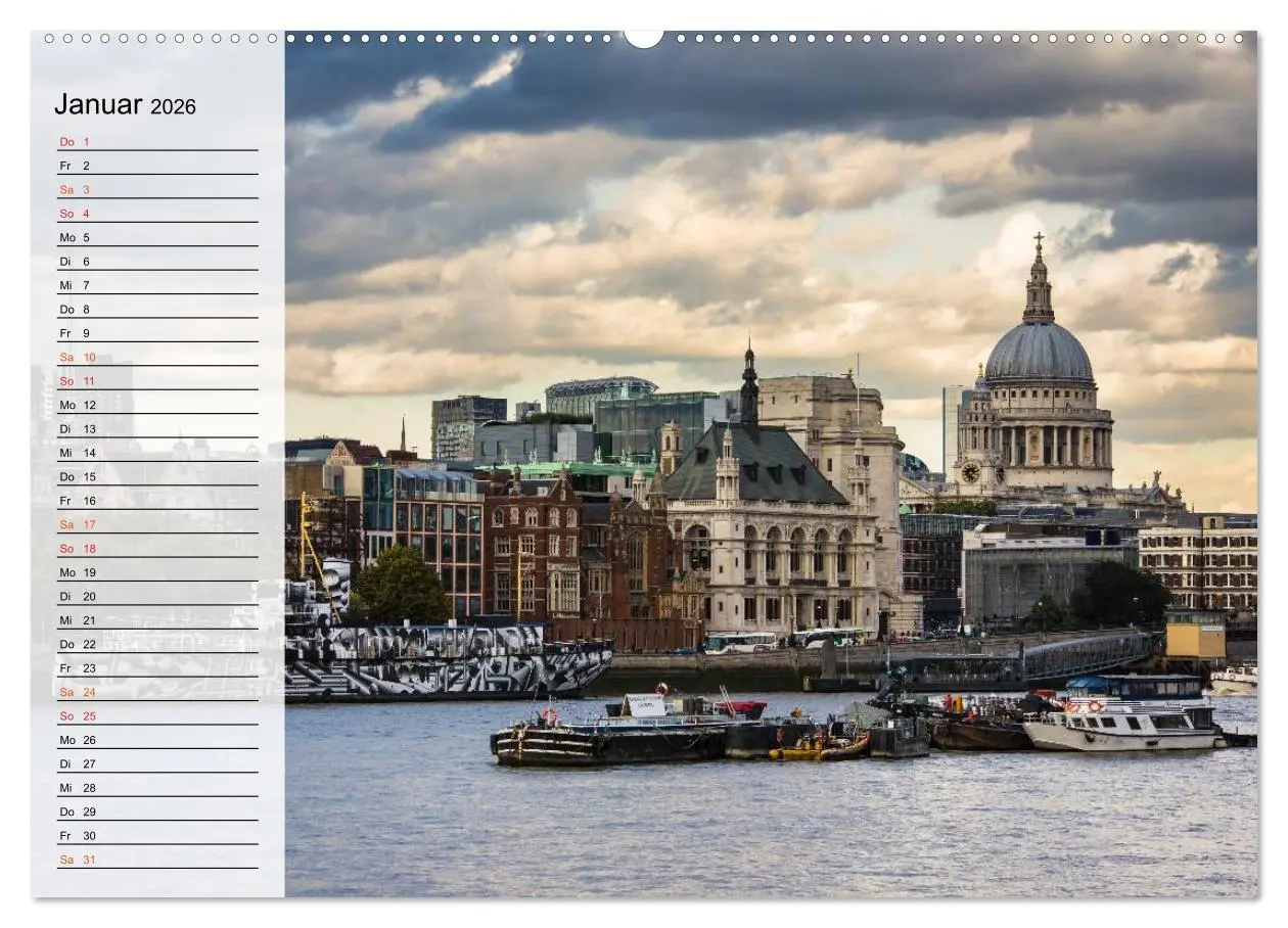 Bild: 9783457998694 | Wundervolles London (hochwertiger Premium Wandkalender 2026 DIN A2...