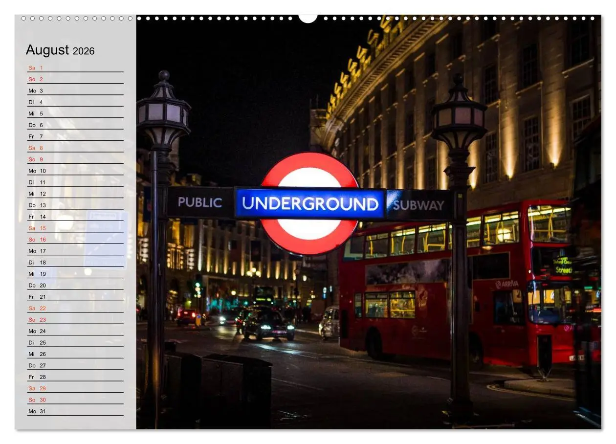Bild: 9783457998694 | Wundervolles London (hochwertiger Premium Wandkalender 2026 DIN A2...