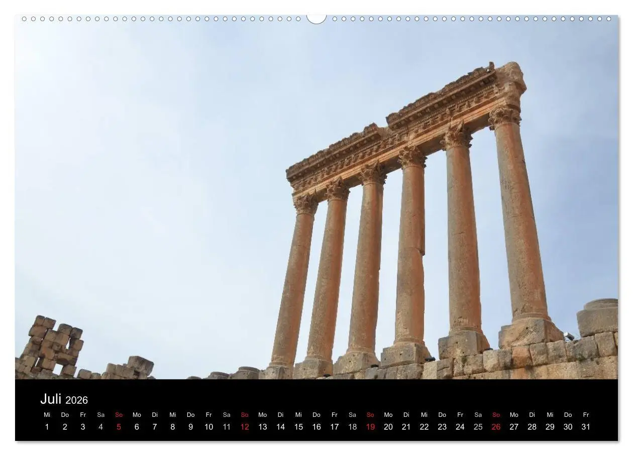 Bild: 9783516158694 | LIBANON 2026 (Wandkalender 2026 DIN A2 quer), CALVENDO Monatskalender