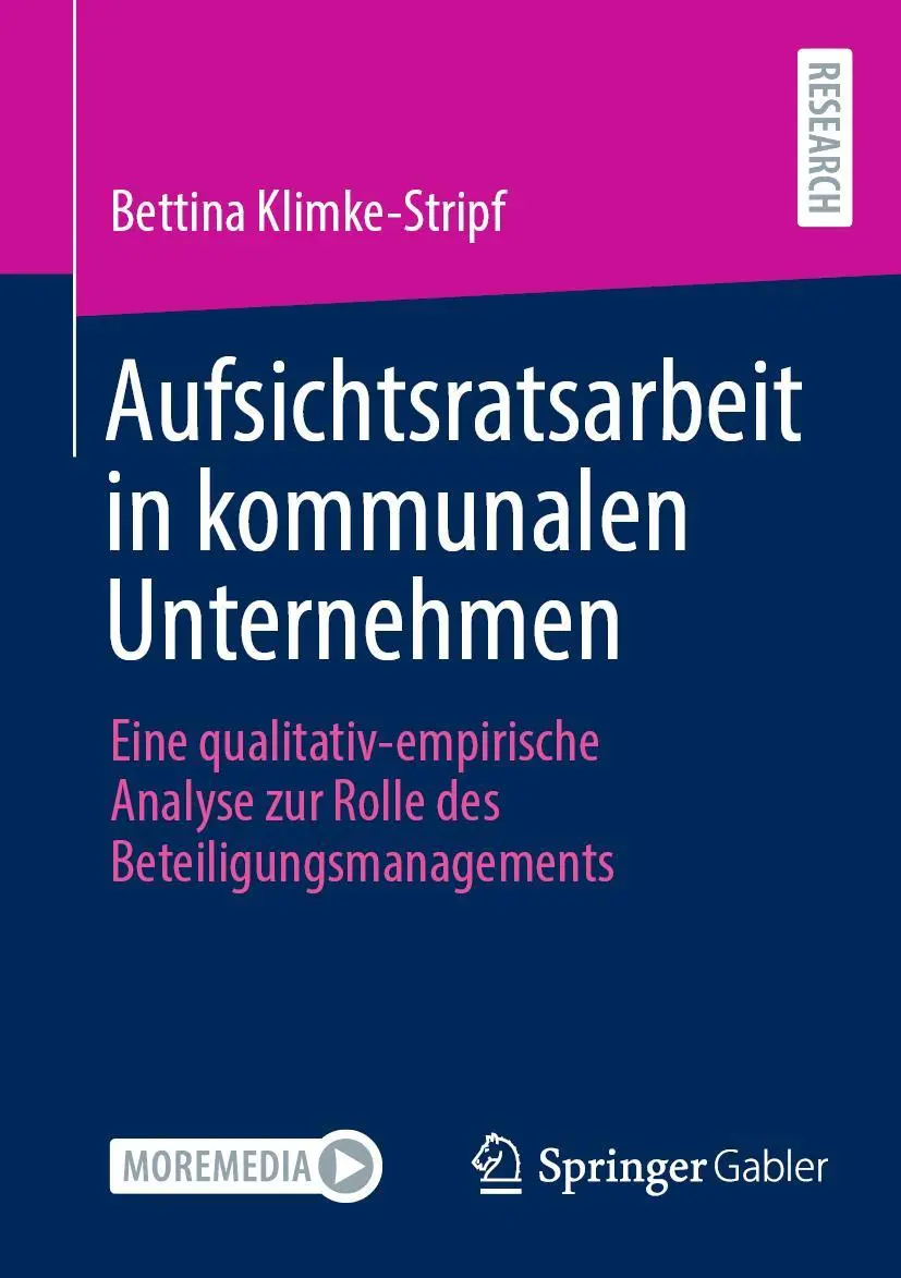 Cover: 9783658418694 | Aufsichtsratsarbeit in kommunalen Unternehmen | Bettina Klimke-Stripf