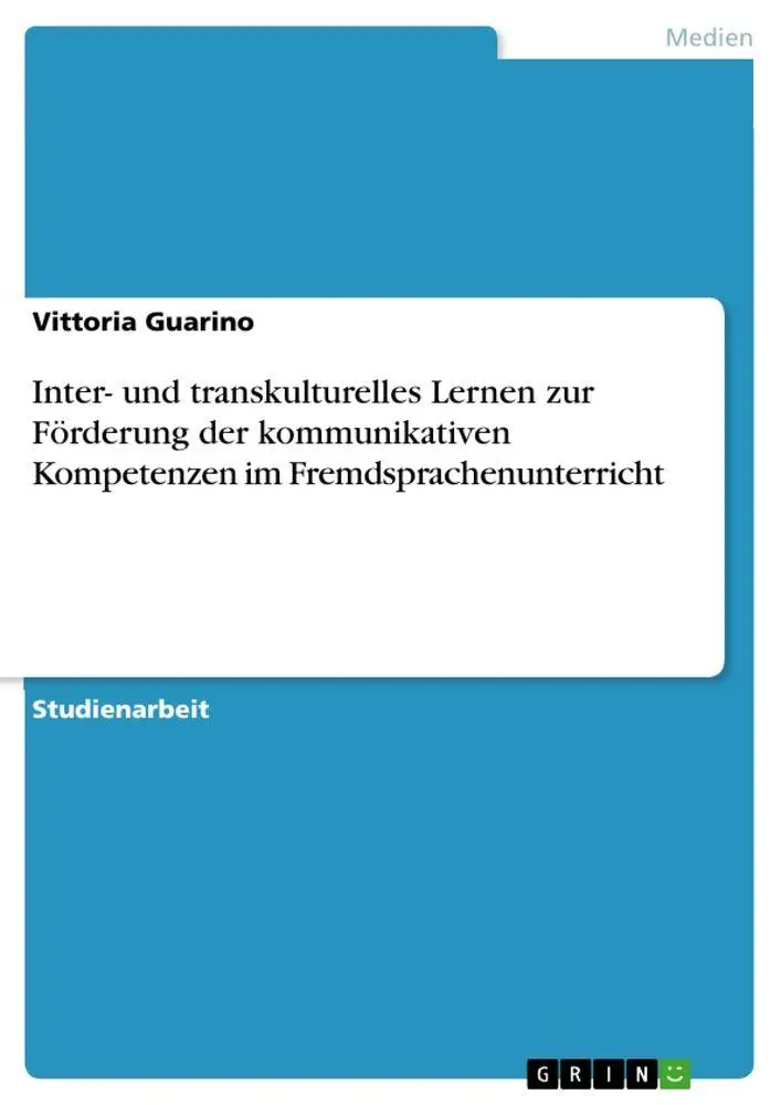 Cover: 9783346938794 | Inter- und transkulturelles Lernen zur Förderung der kommunikativen...