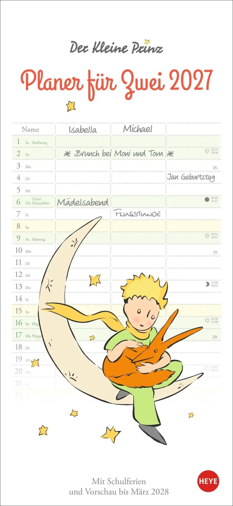 Cover: 9783756418794 | Der kleine Prinz Planer für zwei 2027 | Antoine de Saint-Exupéry