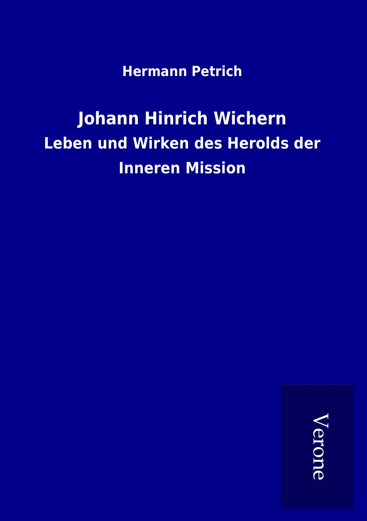 Cover: 9789925038794 | Johann Hinrich Wichern | Hermann Petrich | Taschenbuch | 100 S. | 2017