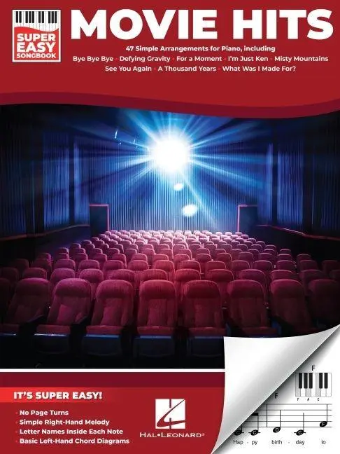 Cover: 9798350148794 | Movie Hits - Super Easy Songbook: 47 Film Favorites Arranged Simply...