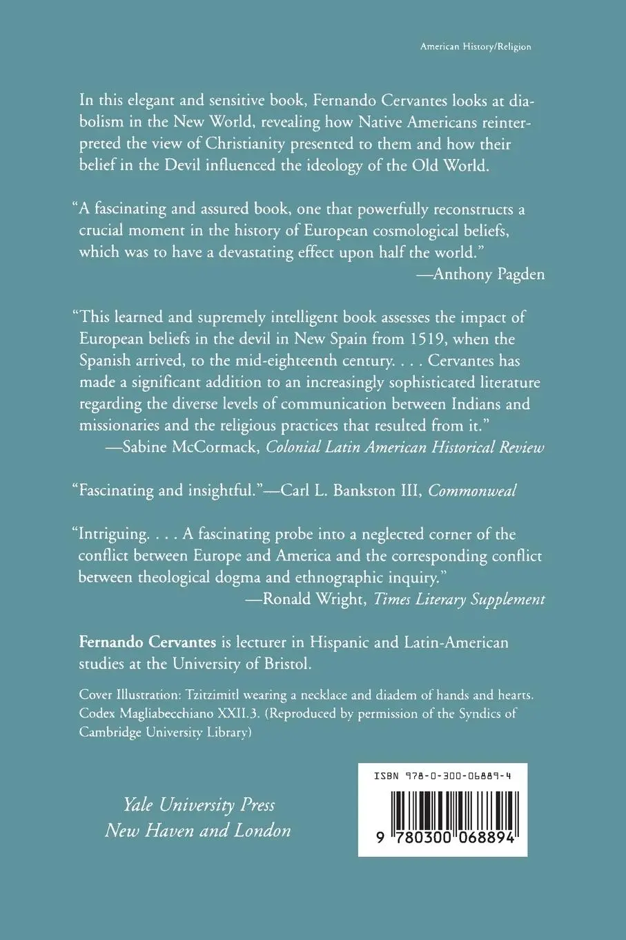 Rückseite: 9780300068894 | The Devil in the New World | The Impact of Diabolism in New Spain