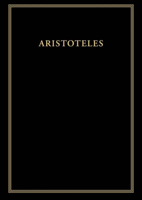 Cover: 9783110518894 | Historia animalium | Buch VIII und IX | Stefan Schnieders | Buch | XII