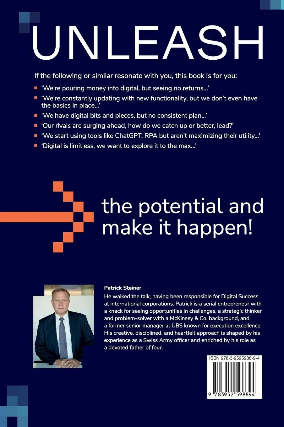 Rückseite: 9783952598894 | UNLEASH the potential and make it happen | Patrick Steiner | Buch