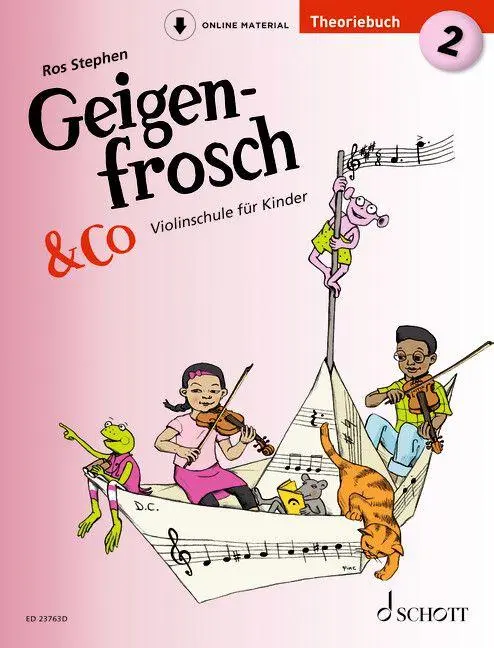 Cover: 9790001218894 | Geigenfrosch &amp; Co: Theoriebuch 2 | 2. Violine. | Ros Stephen | Deutsch