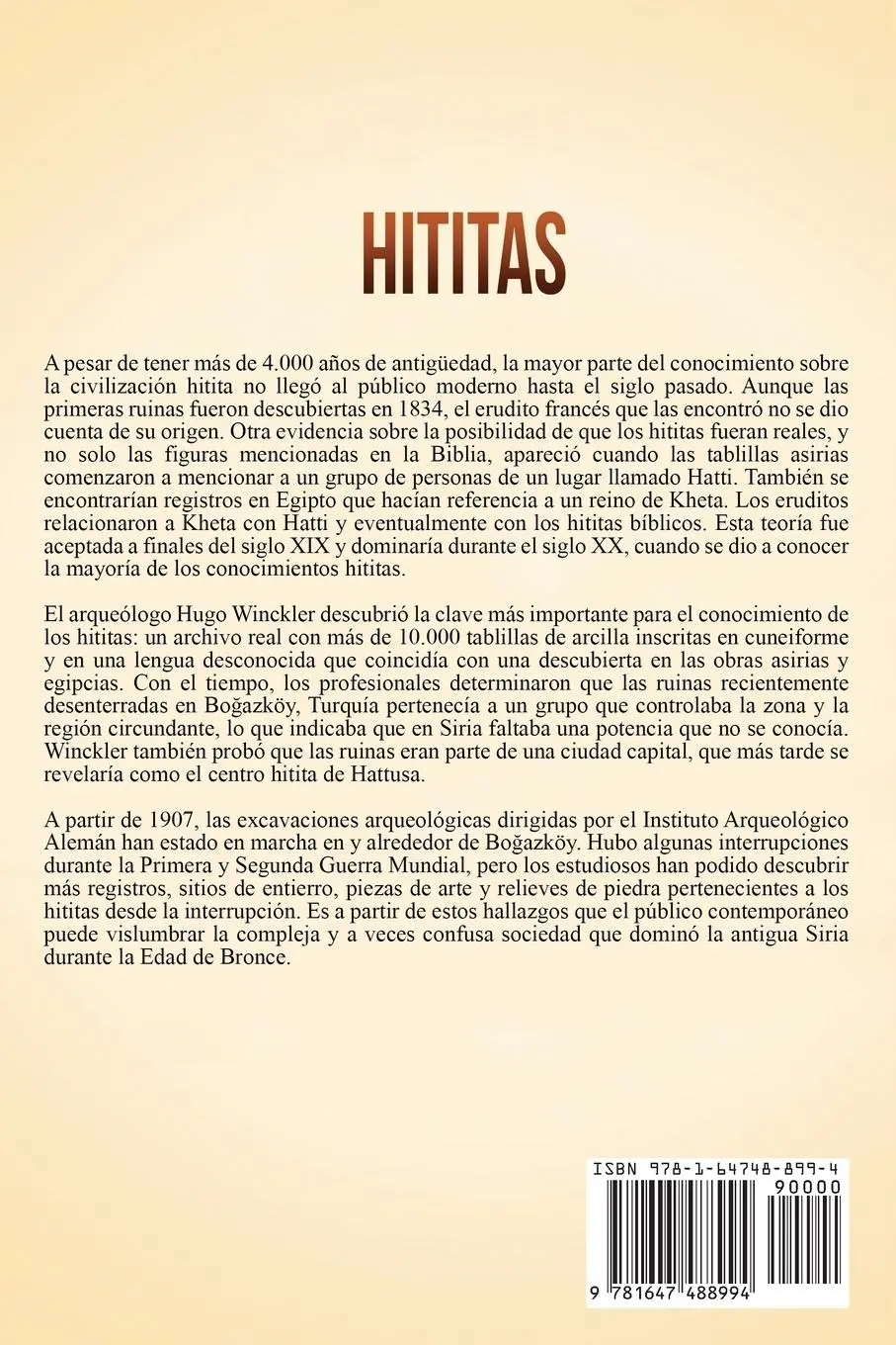 Rückseite: 9781647488994 | Hititas | Captivating History | Taschenbuch | Kartoniert / Broschiert