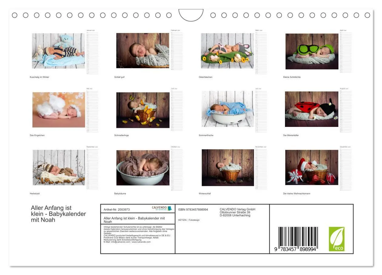 Bild: 9783457898994 | Aller Anfang ist klein - Babykalender mit Noah (Wandkalender 2026...