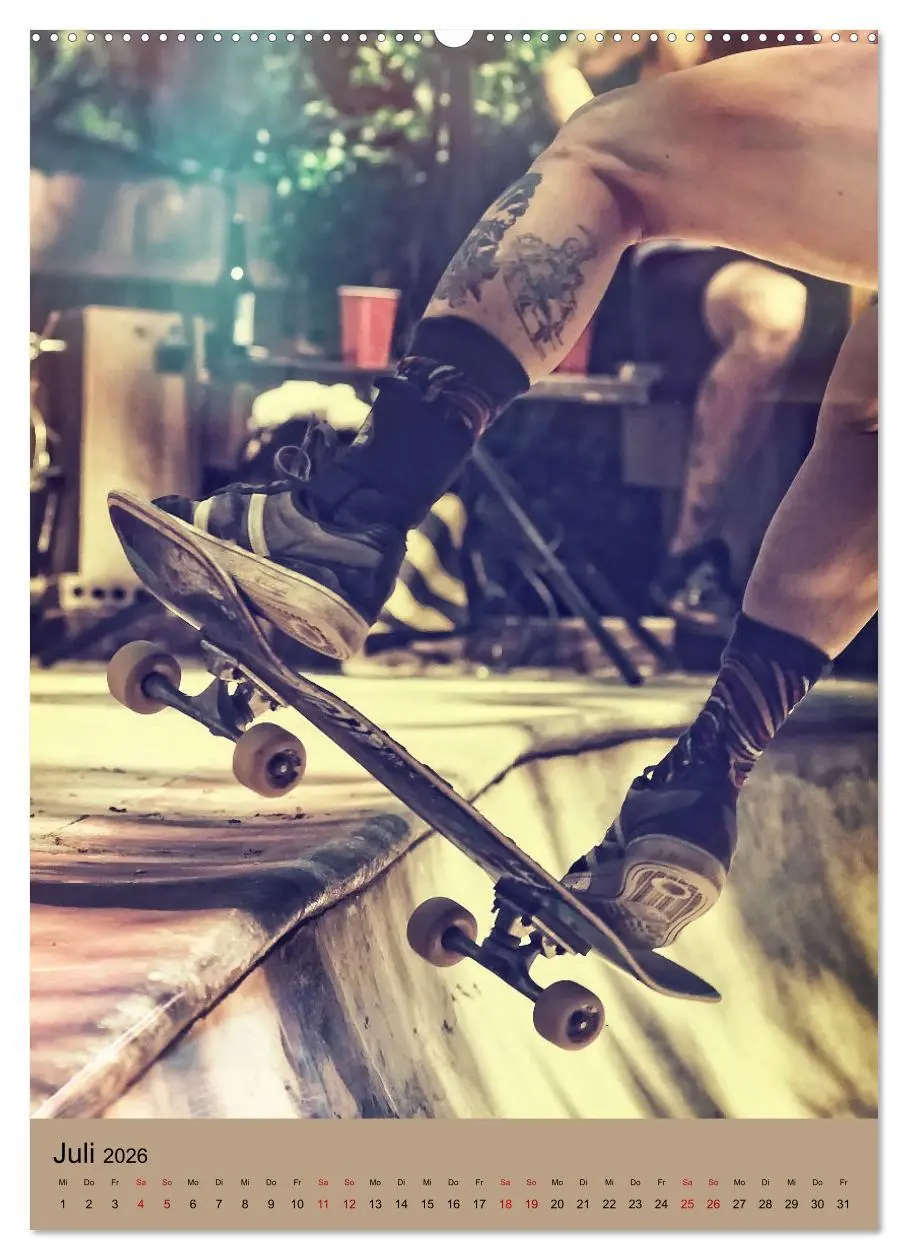 Bild: 9783516368994 | Skateboarding - einfach Spaß (Wandkalender 2026 DIN A2 hoch),...