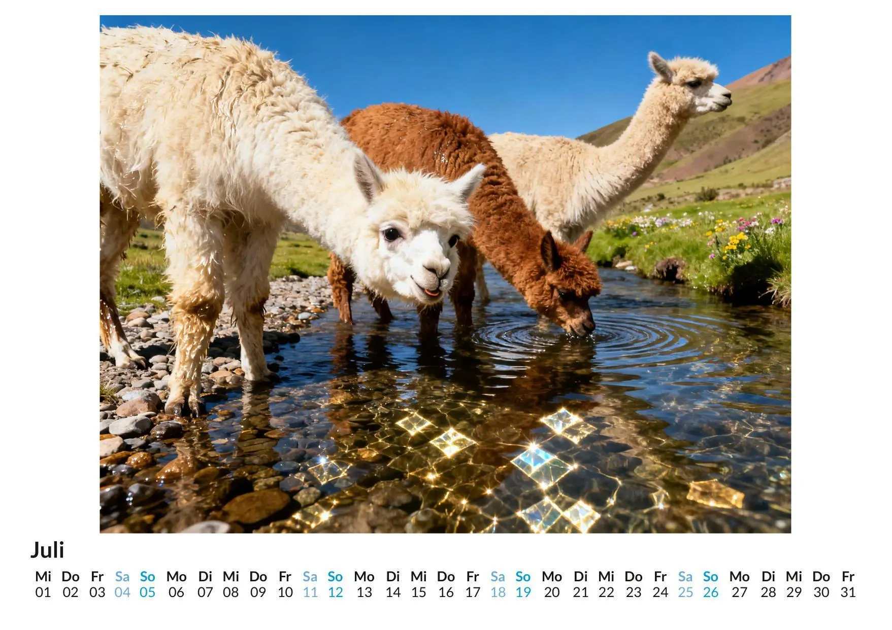 Bild: 9783695328994 | Alpaka | Samuel Schäfer | Kalender | Deutsch | 2026 | FlipFlop