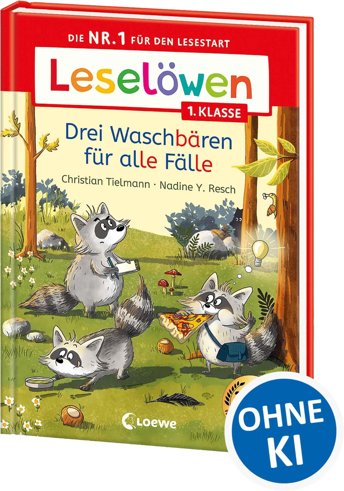 Cover: 9783743218994 | Leselöwen 1. Klasse - Drei Waschbären für alle Fälle | Tielmann | Buch