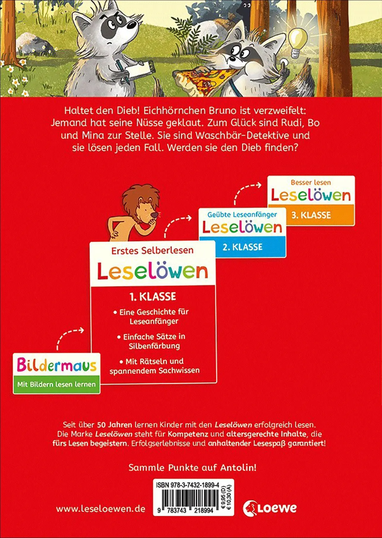 Bild: 9783743218994 | Leselöwen 1. Klasse - Drei Waschbären für alle Fälle | Tielmann | Buch