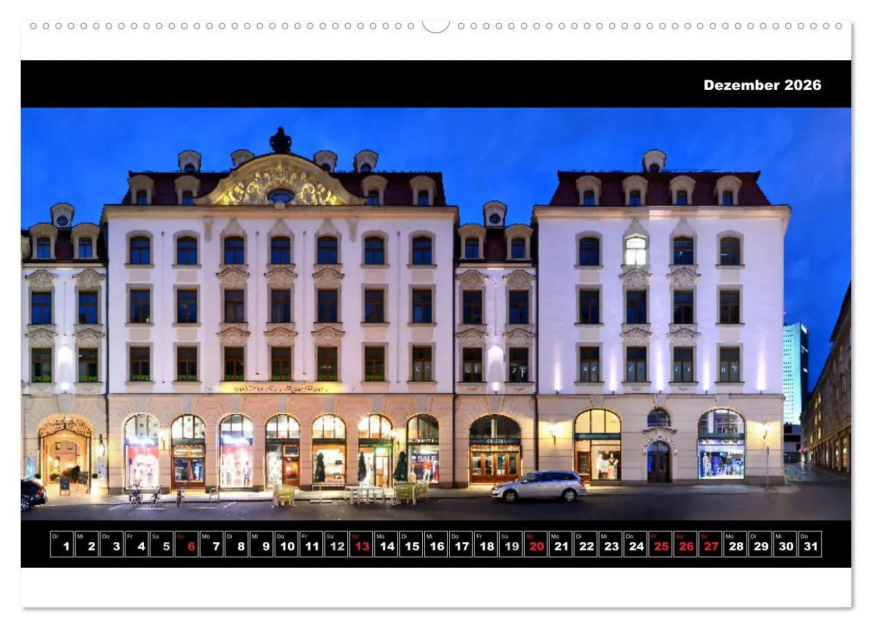 Bild: 9783516189094 | Leipzig Fassade 2026 (hochwertiger Premium Wandkalender 2026 DIN A2...
