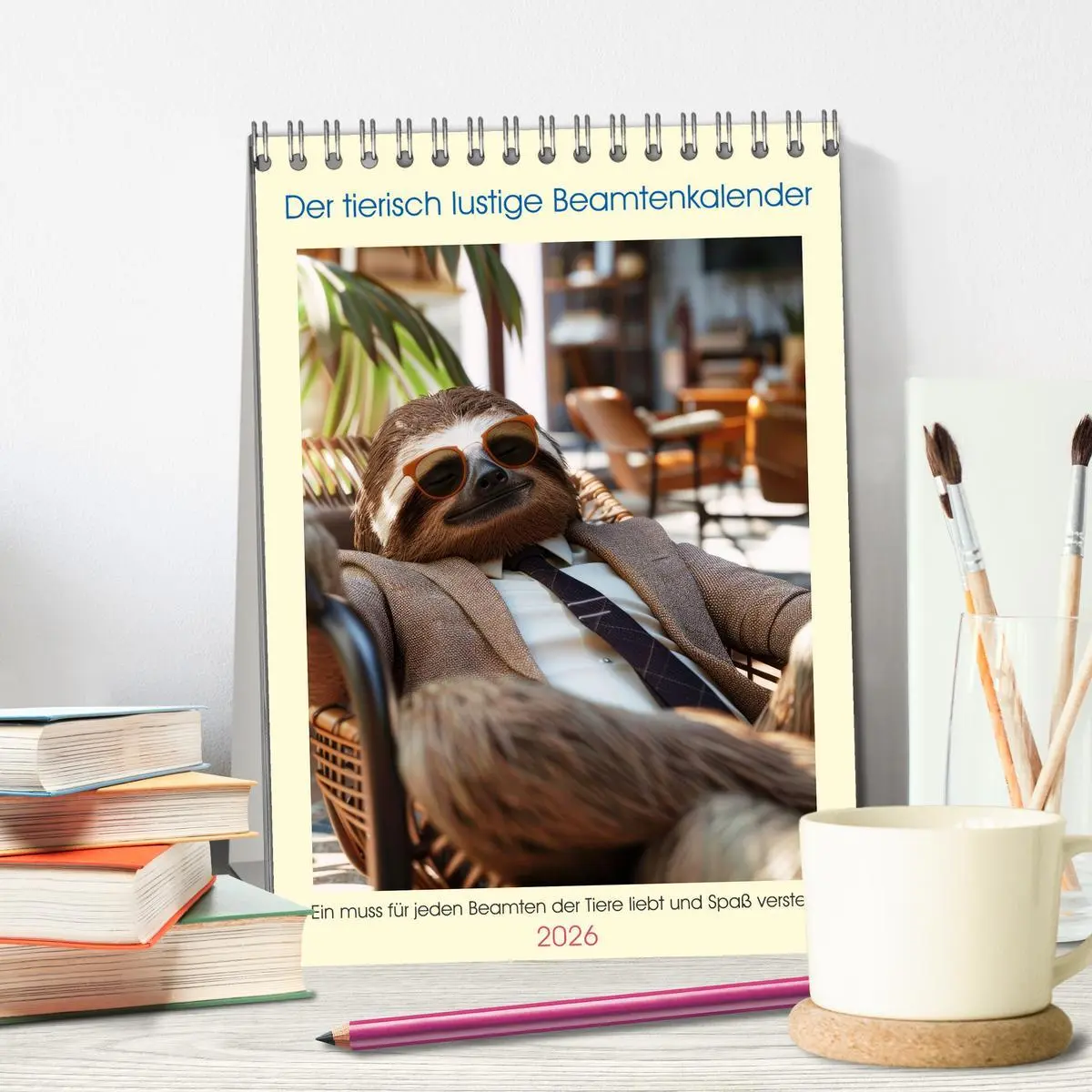 Bild: 9783516259094 | Der tierisch lustige Beamtenkalender (Tischkalender 2026 DIN A5...