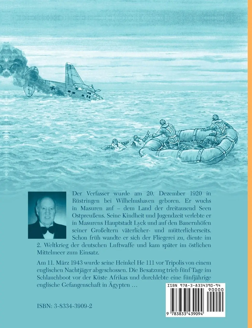 Rückseite: 9783833439094 | Abgeschossen über dem Mittelmeer | Ernst Wisotzki | Taschenbuch | 2005