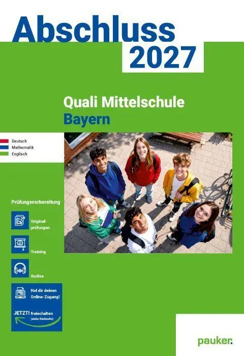 pauker. Prüfungsvorbereitung - Quali 9 Mittelschule Bayern 2027
