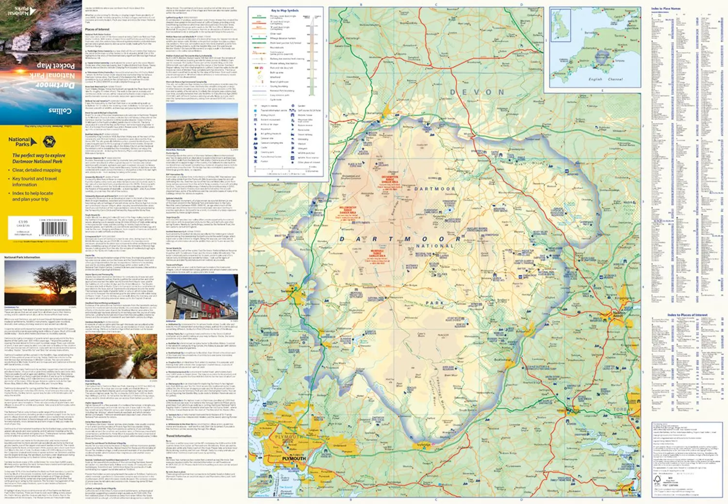 Bild: 9780008439194 | Dartmoor National Park Pocket Map | National Parks Uk (u. a.) | Buch