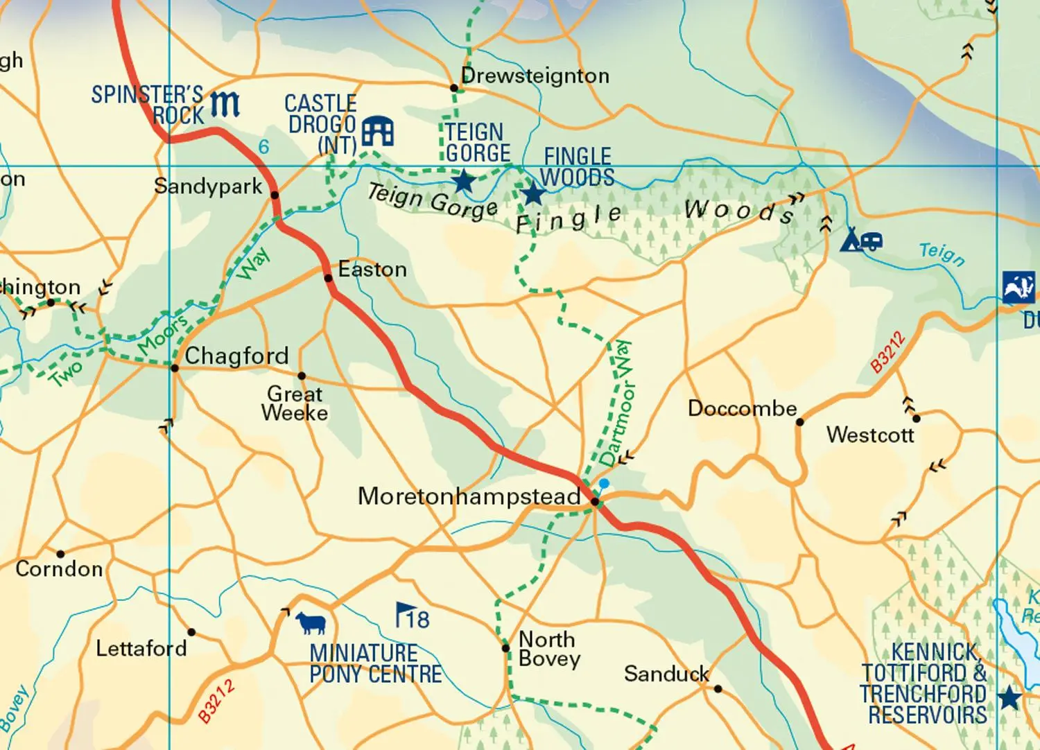 Bild: 9780008439194 | Dartmoor National Park Pocket Map | National Parks Uk (u. a.) | Buch