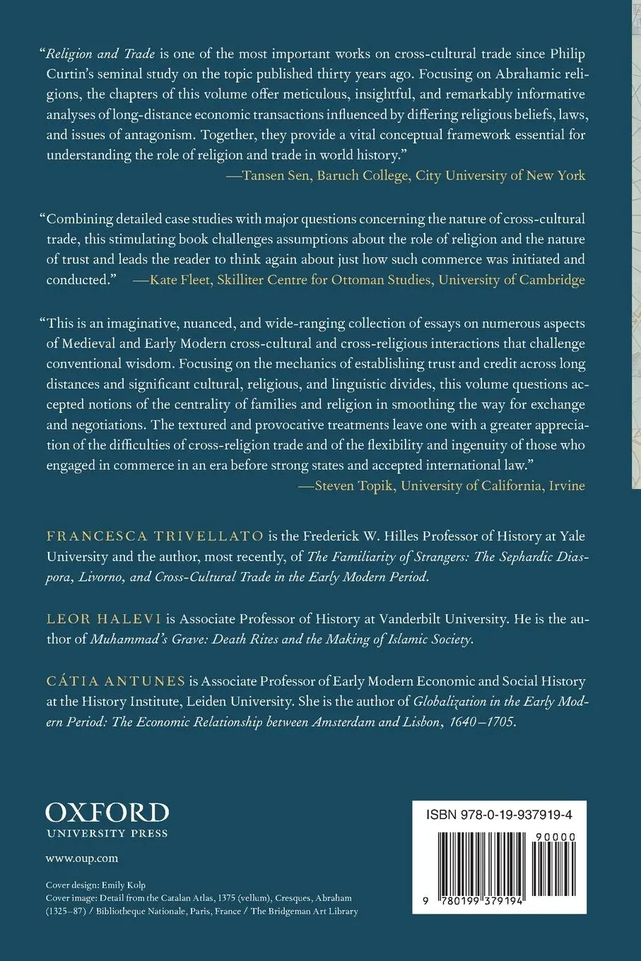 Rückseite: 9780199379194 | Religion and Trade | Francesca Trivellato (u. a.) | Taschenbuch | 2014