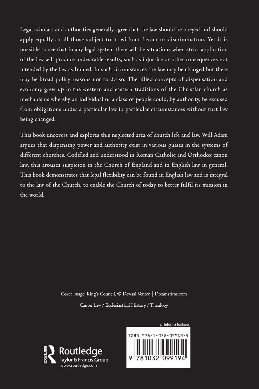 Rückseite: 9781032099194 | Legal Flexibility and the Mission of the Church | Will Adam | Buch