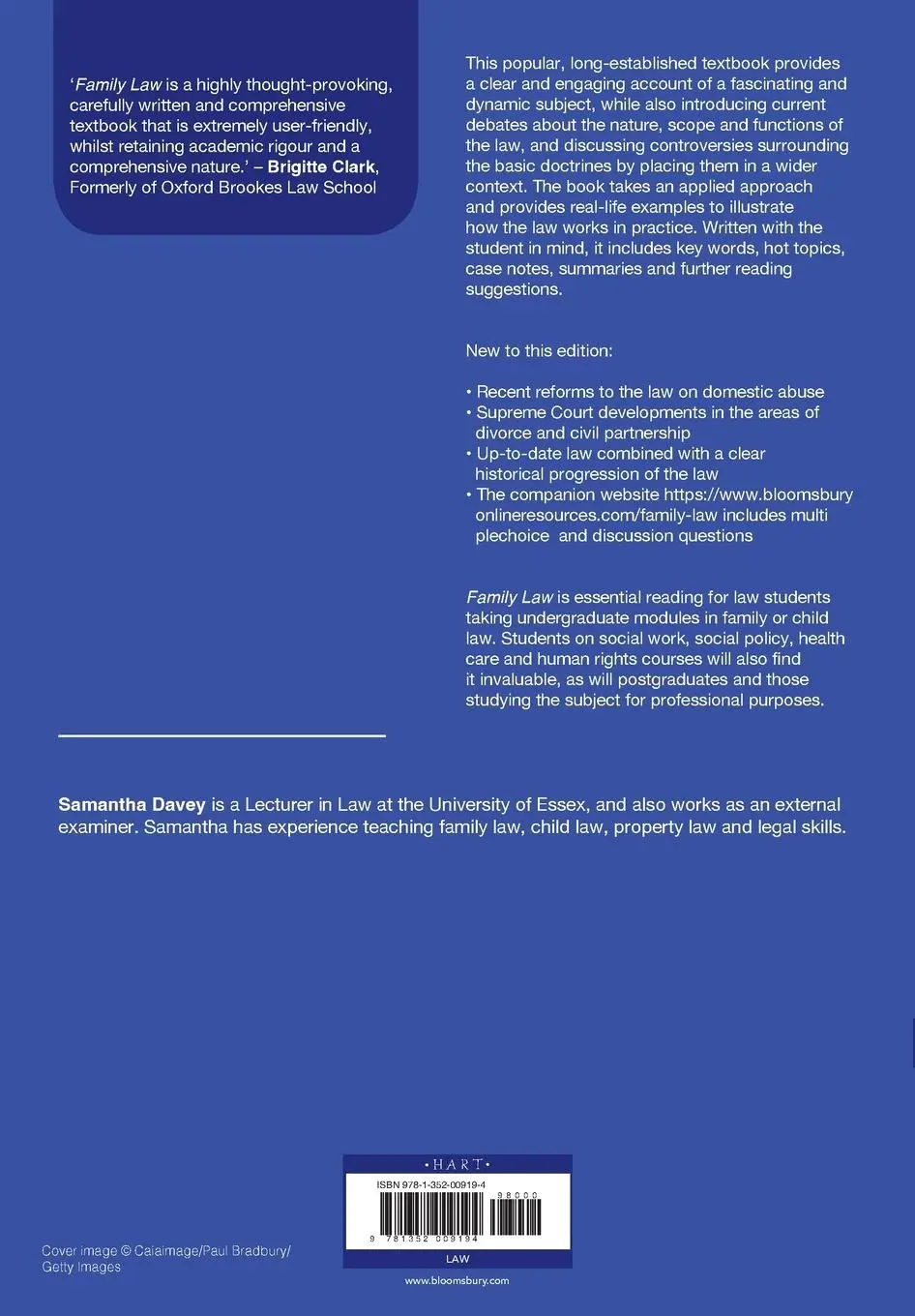 Rückseite: 9781352009194 | Family Law | Samantha M Davey | Taschenbuch | Englisch | 2020