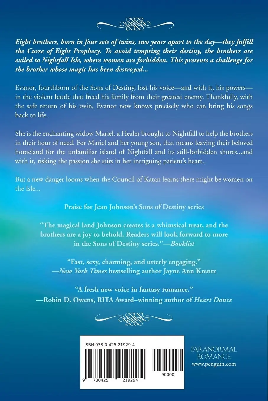 Rückseite: 9780425219294 | The Song | A Novel of the Sons of Destiny | Jean Johnson | Taschenbuch
