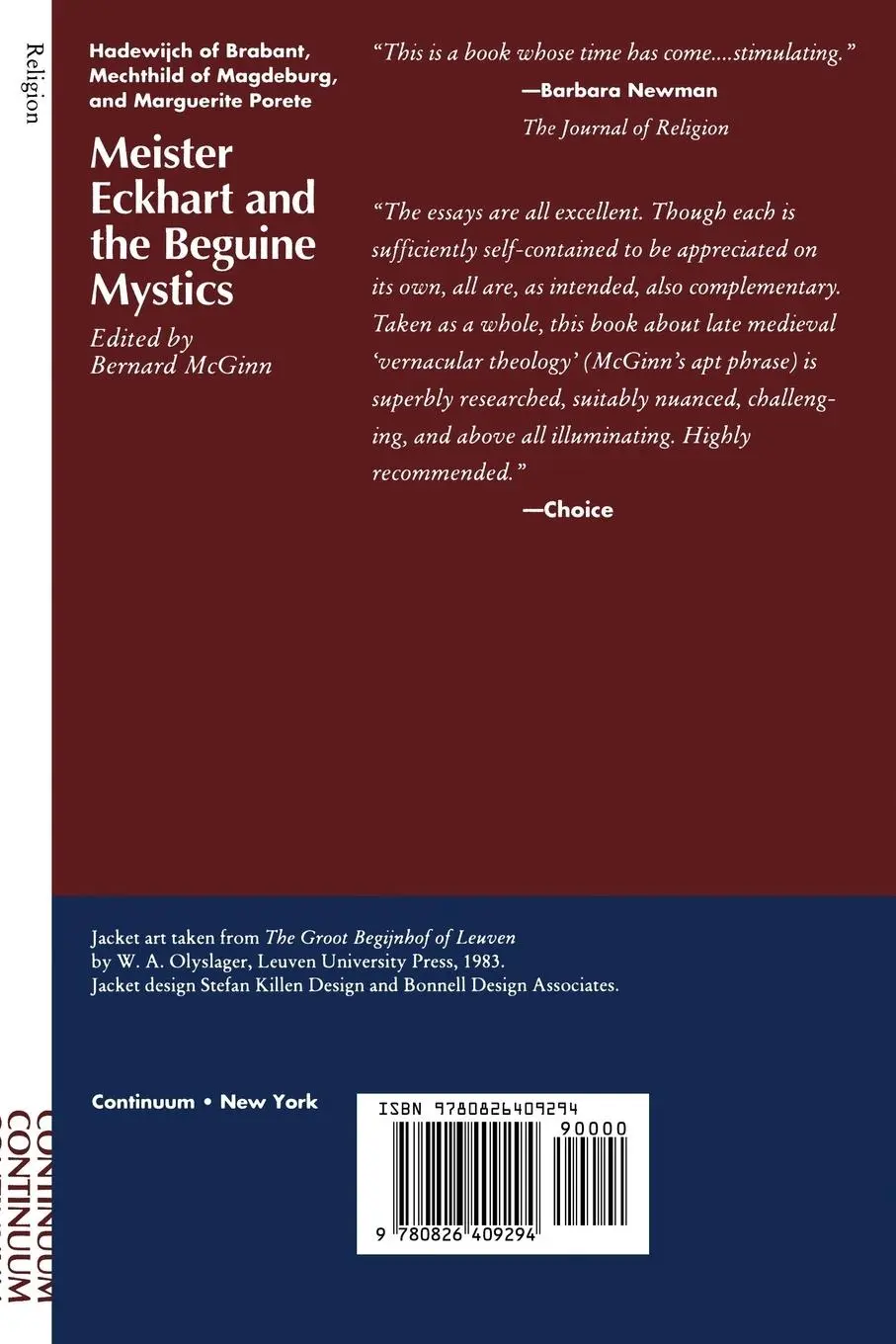 Rückseite: 9780826409294 | Meister Eckhart and the Beguine Mystics | Bernard Mcginn | Taschenbuch