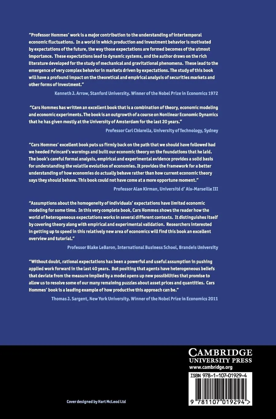Rückseite: 9781107019294 | Behavioral Rationality and Heterogeneous Expectations in Complex...