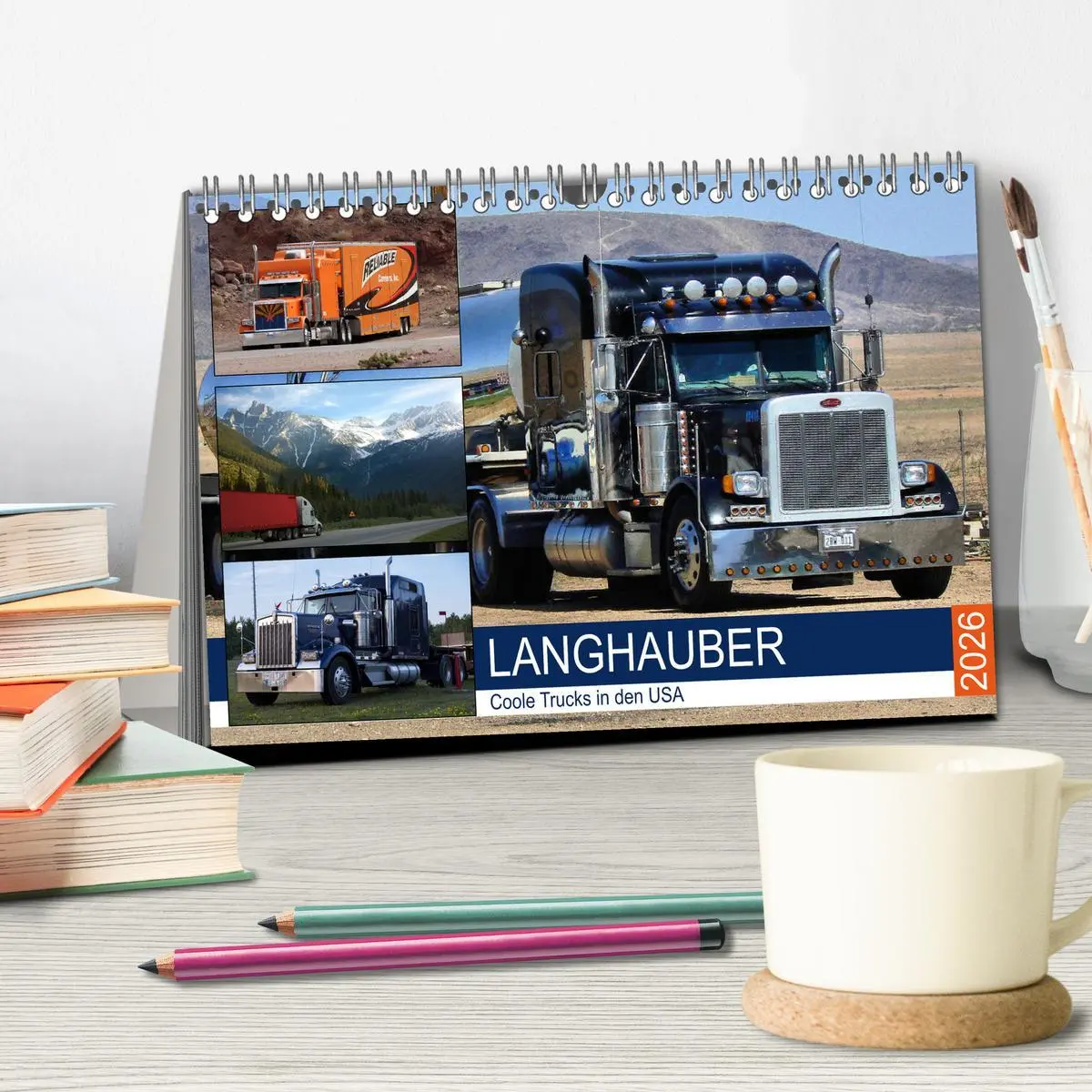 Bild: 9783457839294 | Langhauber. Coole Trucks in den USA (Tischkalender 2026 DIN A5...