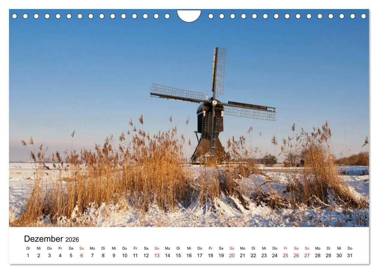 Bild: 9783457909294 | DIE SCHÖNSTEN WINDMÜHLEN IN HOLLAND 2026 (Wandkalender 2026 DIN A4...