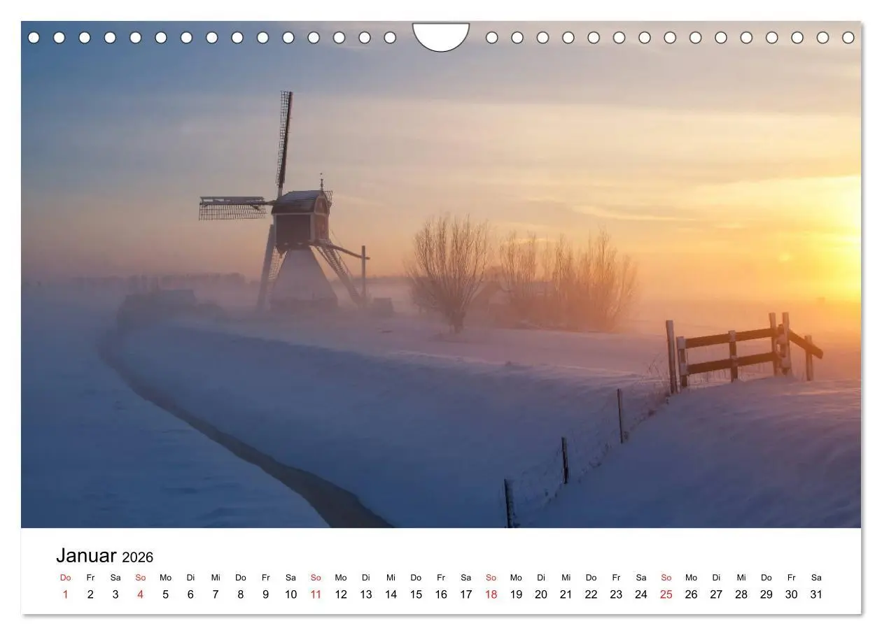 Bild: 9783457909294 | DIE SCHÖNSTEN WINDMÜHLEN IN HOLLAND 2026 (Wandkalender 2026 DIN A4...