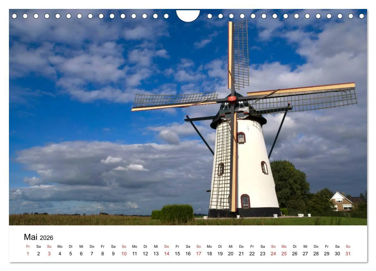 Bild: 9783457909294 | DIE SCHÖNSTEN WINDMÜHLEN IN HOLLAND 2026 (Wandkalender 2026 DIN A4...