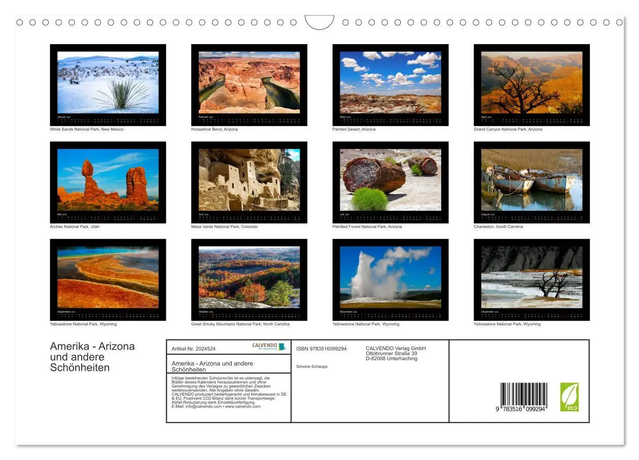 Bild: 9783516099294 | Amerika - Arizona und andere Schönheiten (Wandkalender 2026 DIN A3...