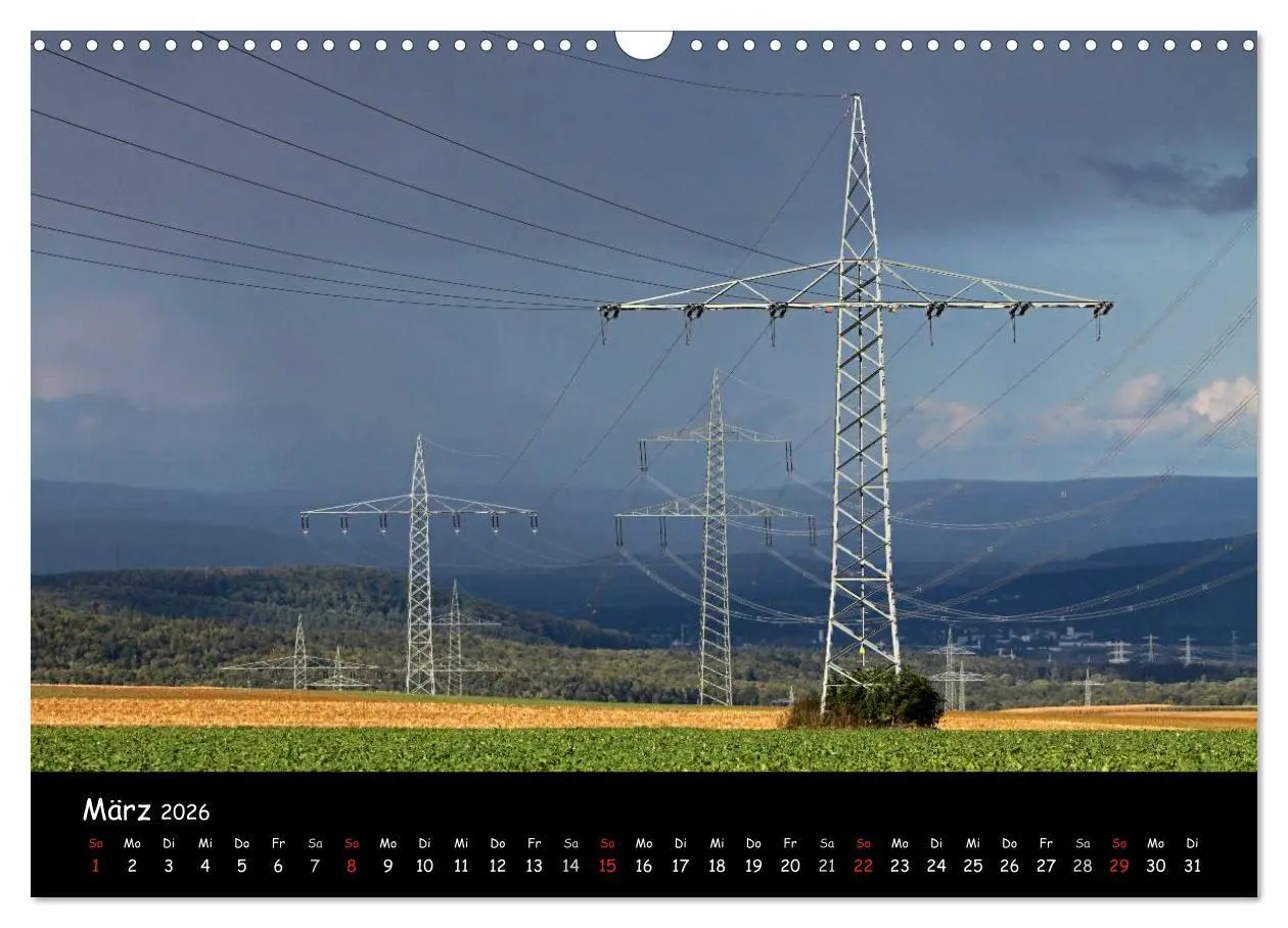 Bild: 9783516169294 | Unter Strom (Wandkalender 2026 DIN A3 quer), CALVENDO Monatskalender