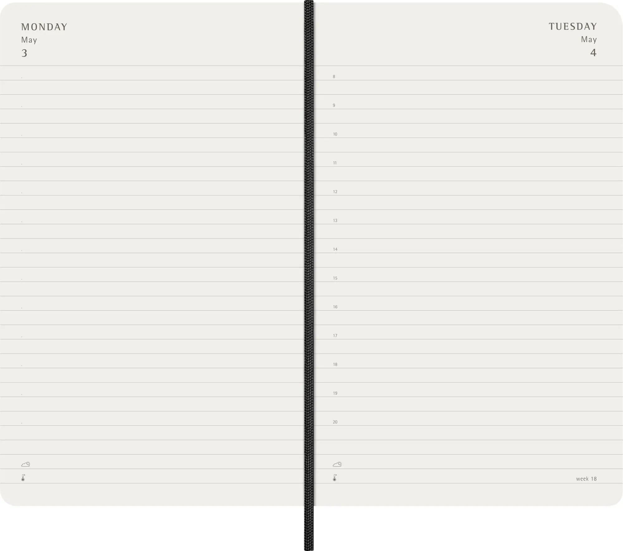Bild: 8056999279394 | Moleskine 12 Monate Tagesnotizkalender 2027, L/A5, 1 Tag = 1 Seite,...