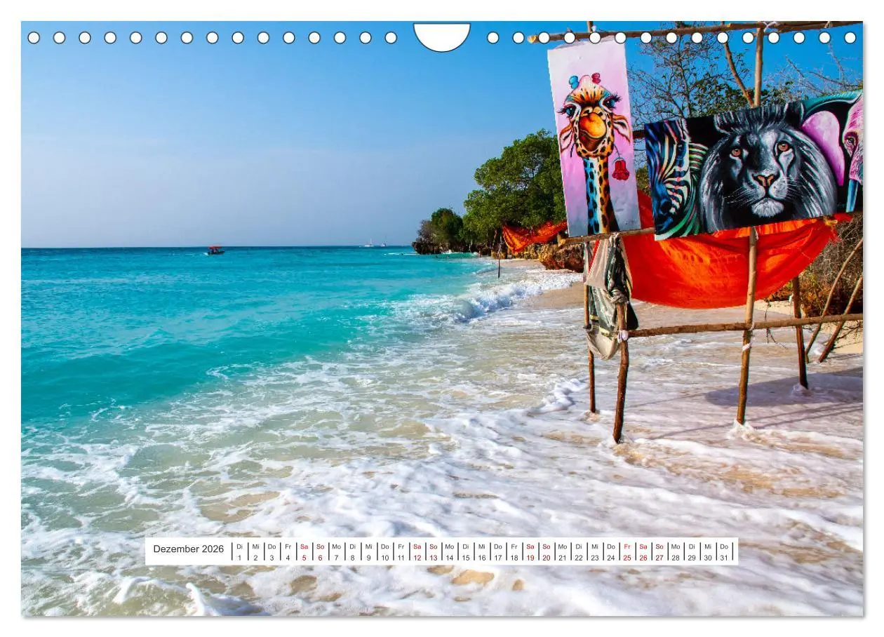 Bild: 9783457379394 | Sansibar - Sonne, Sand, Meer (Wandkalender 2026 DIN A4 quer),...