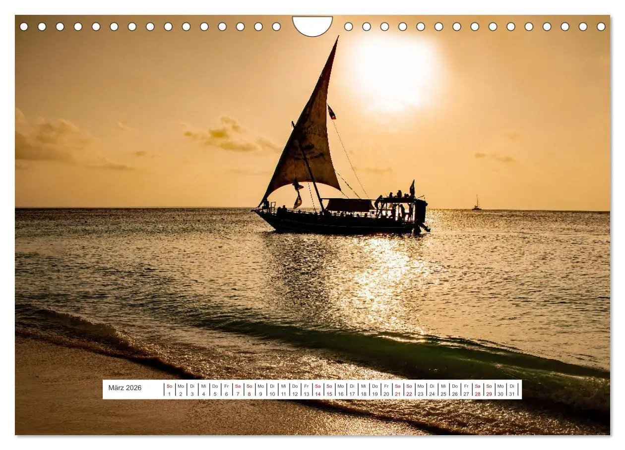Bild: 9783457379394 | Sansibar - Sonne, Sand, Meer (Wandkalender 2026 DIN A4 quer),...