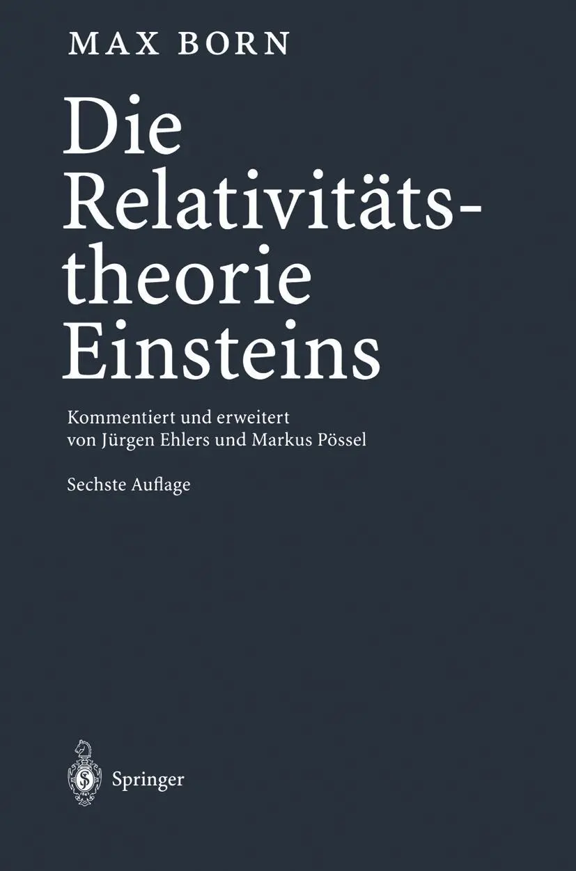 Cover: 9783642649394 | Die Relativitätstheorie Einsteins | Max Born | Taschenbuch | 470 S.