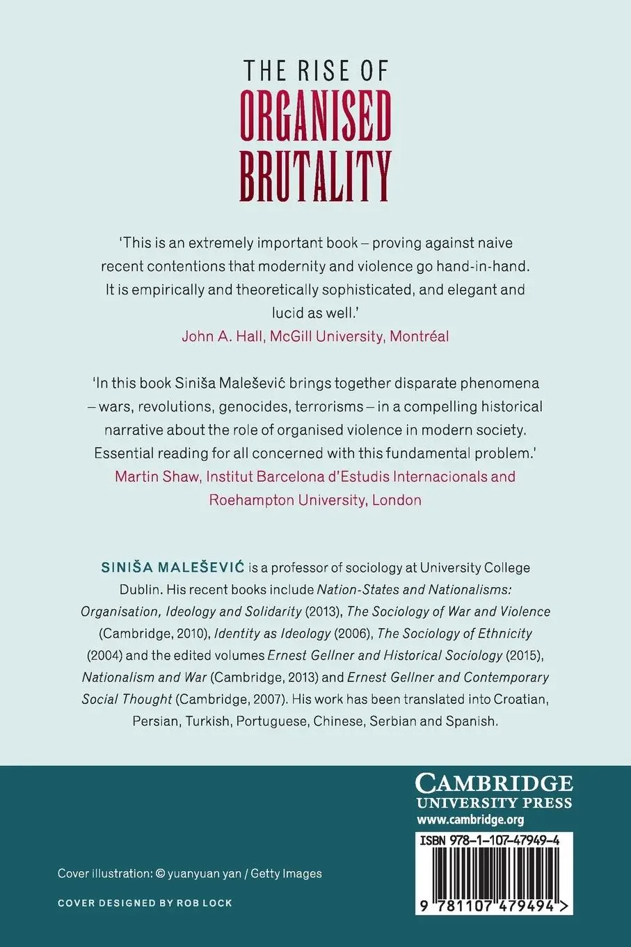 Rückseite: 9781107479494 | The Rise of Organised Brutality | Sini¿a Male¿evi¿ | Taschenbuch