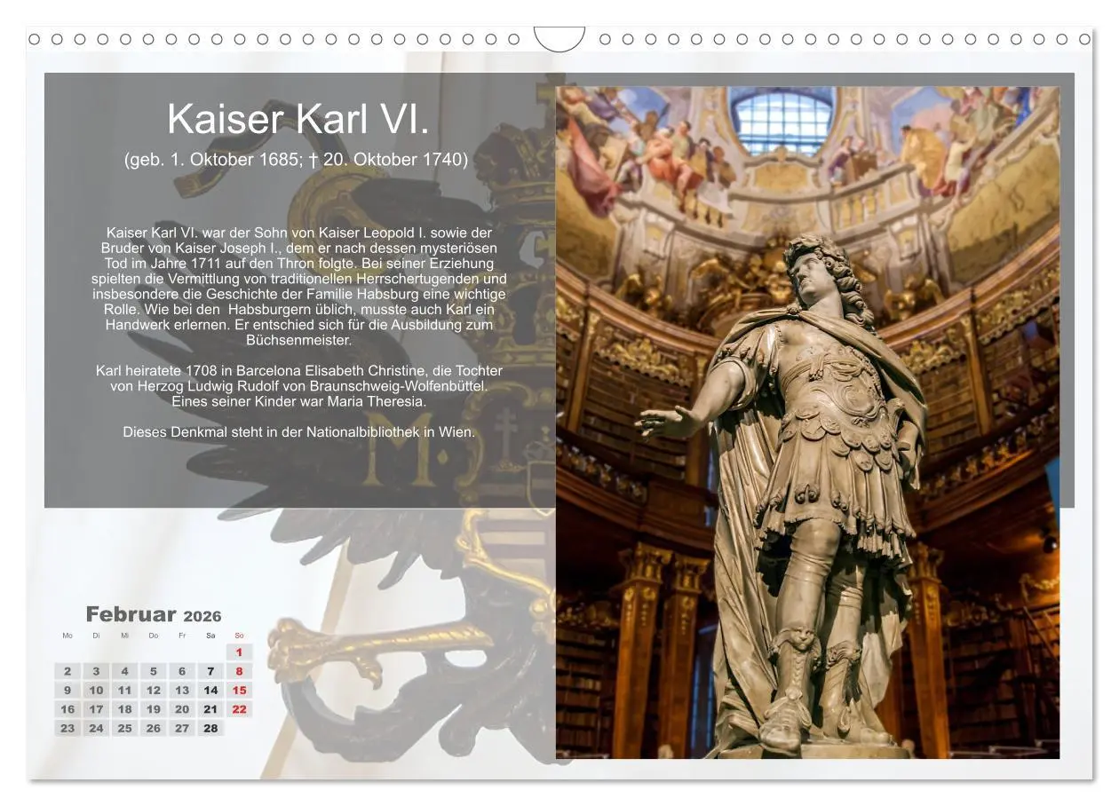 Bild: 9783516219494 | Auf den Spuren der Habsburger (Wandkalender 2026 DIN A3 quer),...