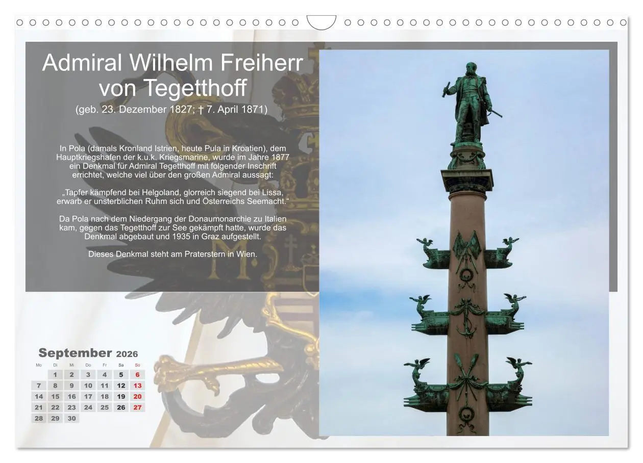 Bild: 9783516219494 | Auf den Spuren der Habsburger (Wandkalender 2026 DIN A3 quer),...