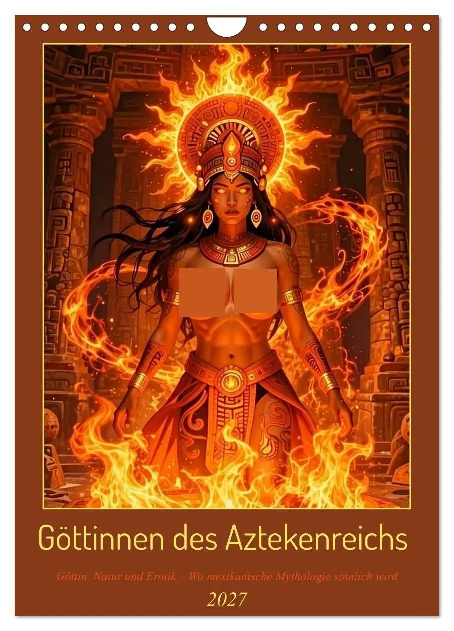 Cover: 9783594129494 | Göttinnen des Aztekenreichs (Wandkalender 2027 DIN A4 hoch),...