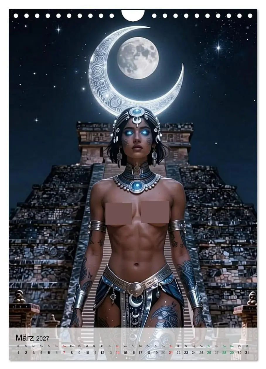 Bild: 9783594129494 | Göttinnen des Aztekenreichs (Wandkalender 2027 DIN A4 hoch),...