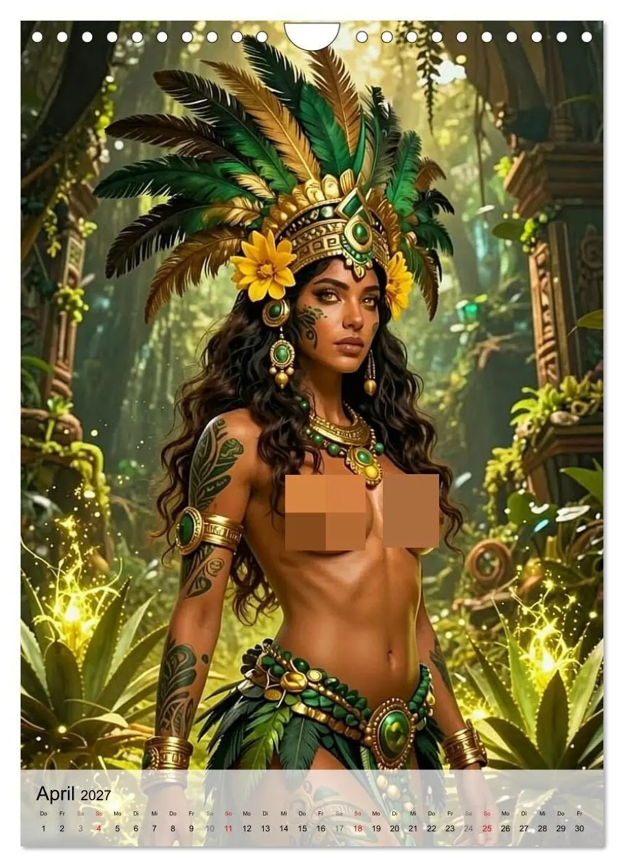 Bild: 9783594129494 | Göttinnen des Aztekenreichs (Wandkalender 2027 DIN A4 hoch),...