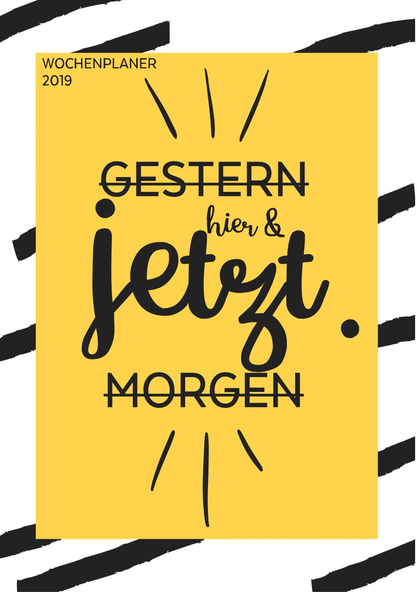 Cover: 9783748119494 | Wochenplaner 2019 - Kalender, Tagesplaner und Monatskalender in...