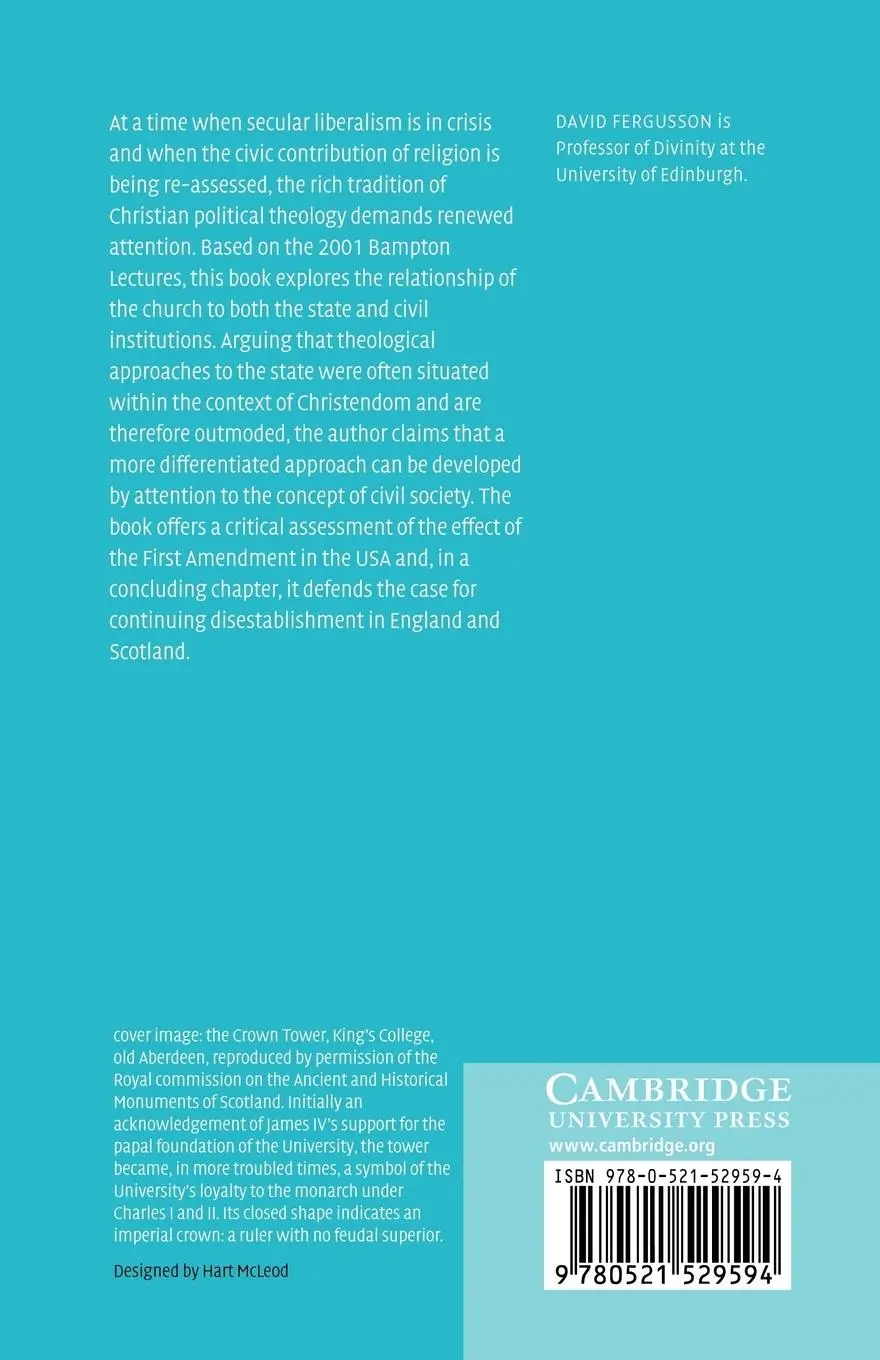 Rückseite: 9780521529594 | Church, State and Civil Society | David Fergusson | Taschenbuch | 2012