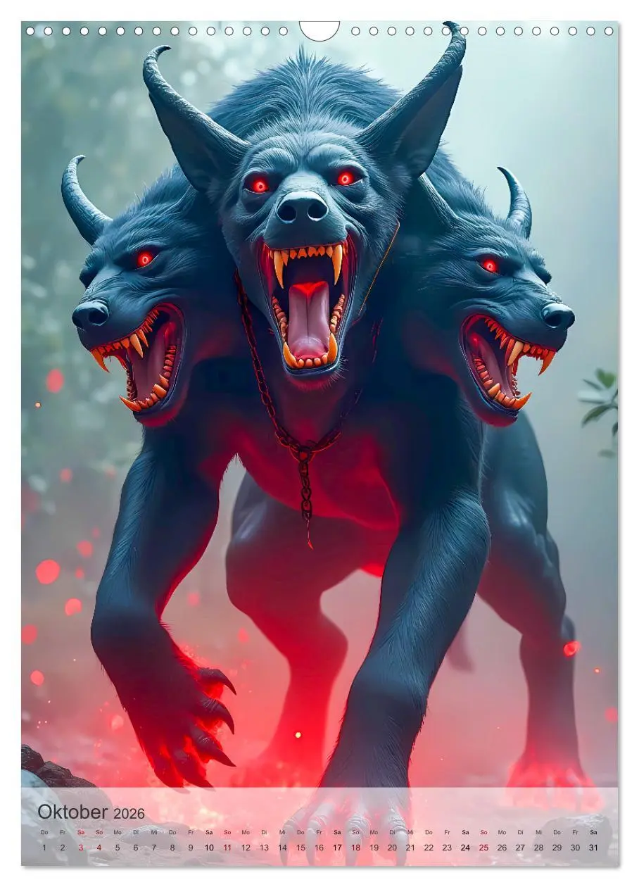 Bild: 9783457289594 | Griechische Mythologie - Götter, Helden und Monster (Wandkalender...
